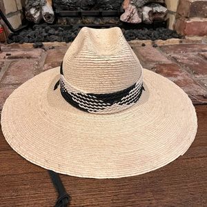 ASN Los Angeles Anthropologie Surfer Boi Oversize Straw Palm Leaf Woven Hat